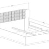 Posteľ KALBARI/ lež.plocha:160x200cm/ cena s roštom – Obrázok 6
